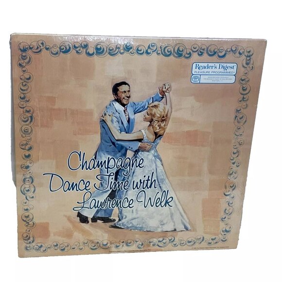 Champagne Dance Time With Lawrence Welk (Vinyl, 1986) Reader's Digest RB4-156-1 - Picture 1 of 4